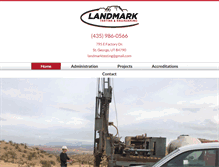 Tablet Screenshot of landmarktesting.com
